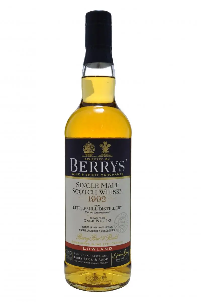 Littlemill 1992 | 20 Year Old | Berry Bros & Rudd 1