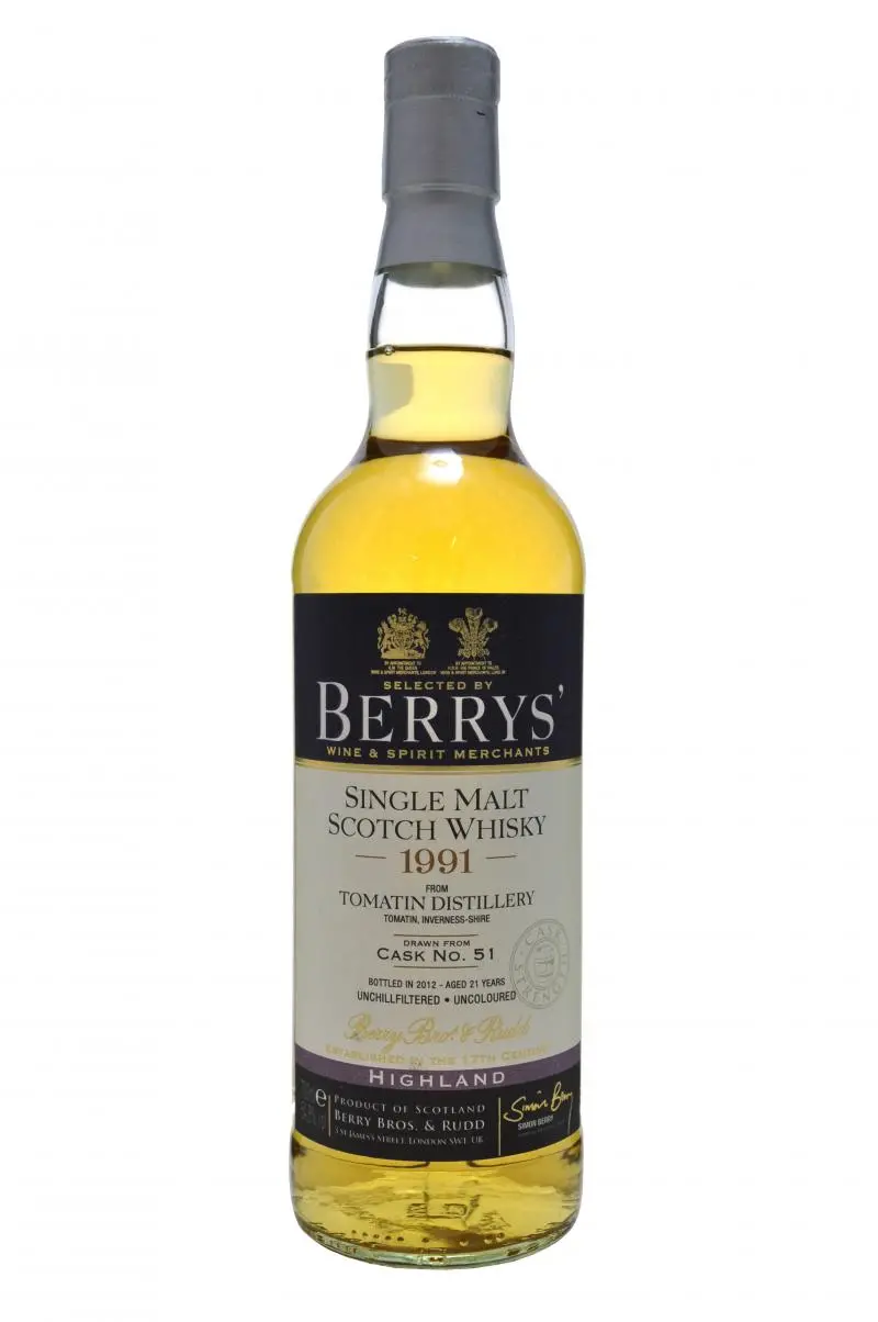 Tomatin 1991 | 21 Year Old | Berry Bros & Rudd 1