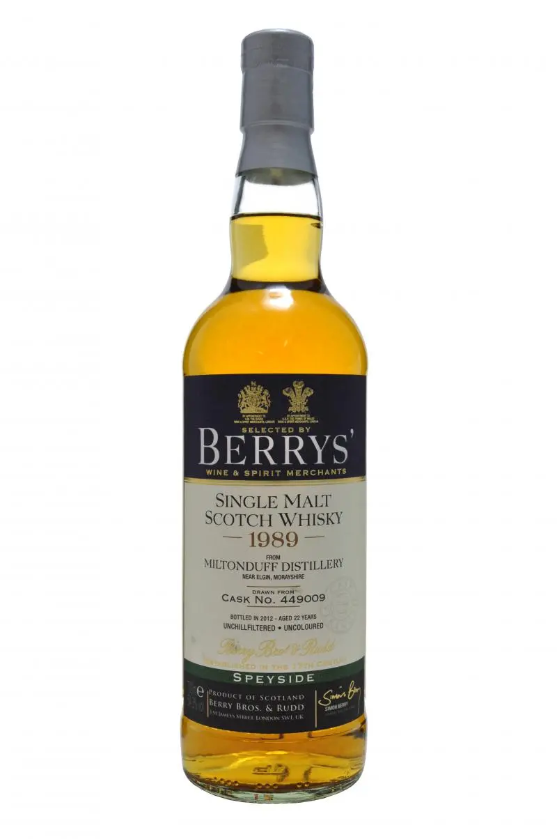 Miltonduff 1989-2012 | 22 Year Old | Berry Bros & Rudd 1