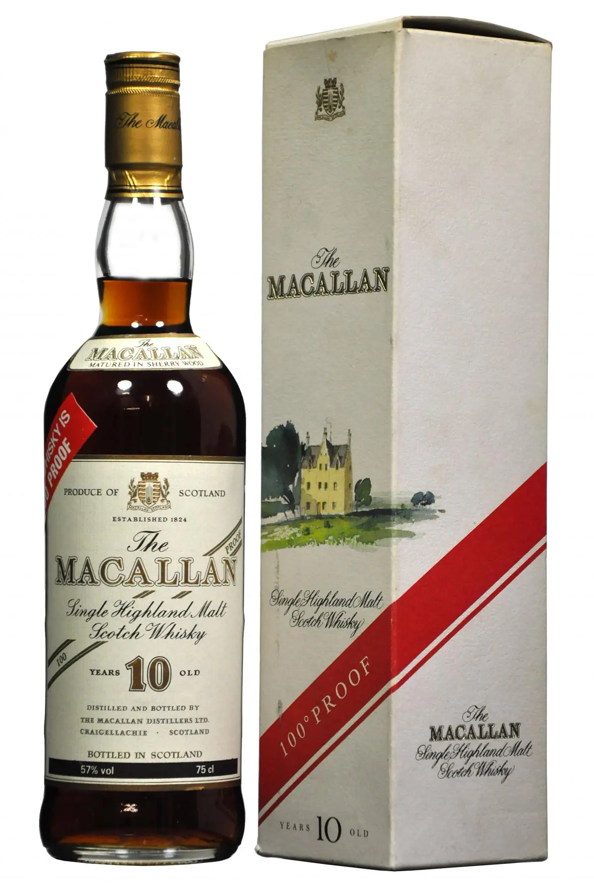Macallan 10 Year Old | 100 Proof 1980S 1