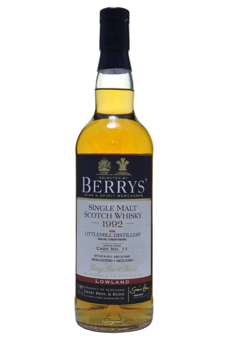 Littlemill 1992 | 20 Year Old | Berry Bros & Rudd 1