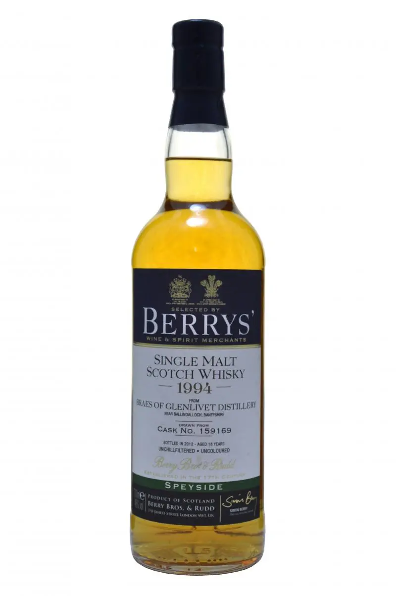 Braes Of Glenlivet 1994-2013 | 18 Year Old | Berry Bros & Rudd 1