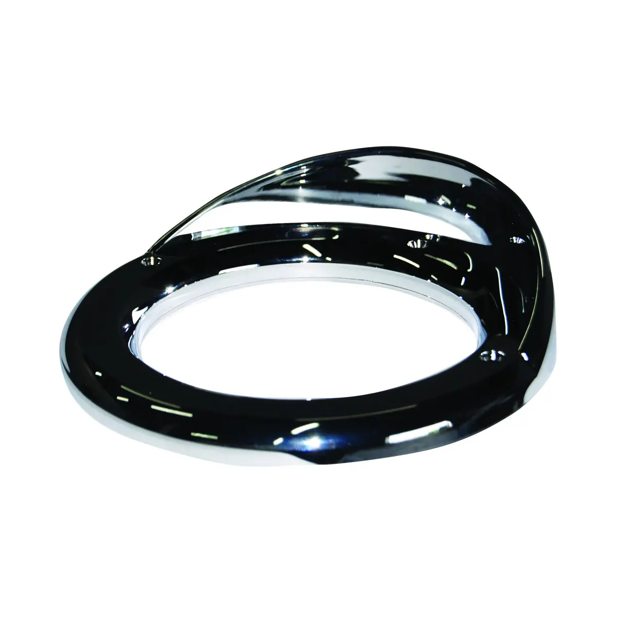 Fortpro 4" Round Bezel With Visor Chrome For Mount Stop, Tail & Turn Lights 1
