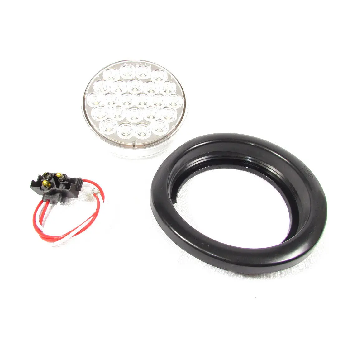 Fortpro 4" White Round Marker Led Light With 24 Leds And Clear Lens - Sealed | F235304 1