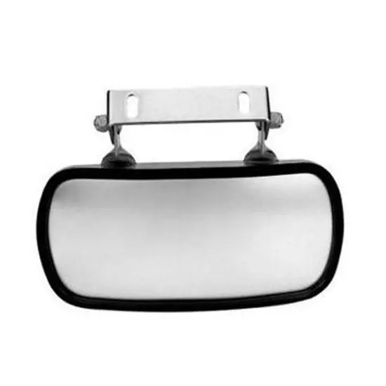 Fortpro 4” X 8” Stainless Steel Over Door Convex Mirror | F245659 1