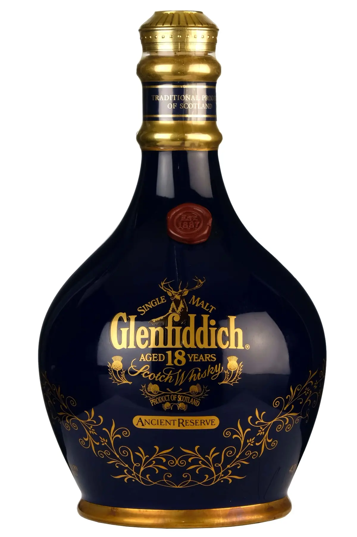 Glenfiddich 18 Year Old Ancient Reserve Blue Decanter 1