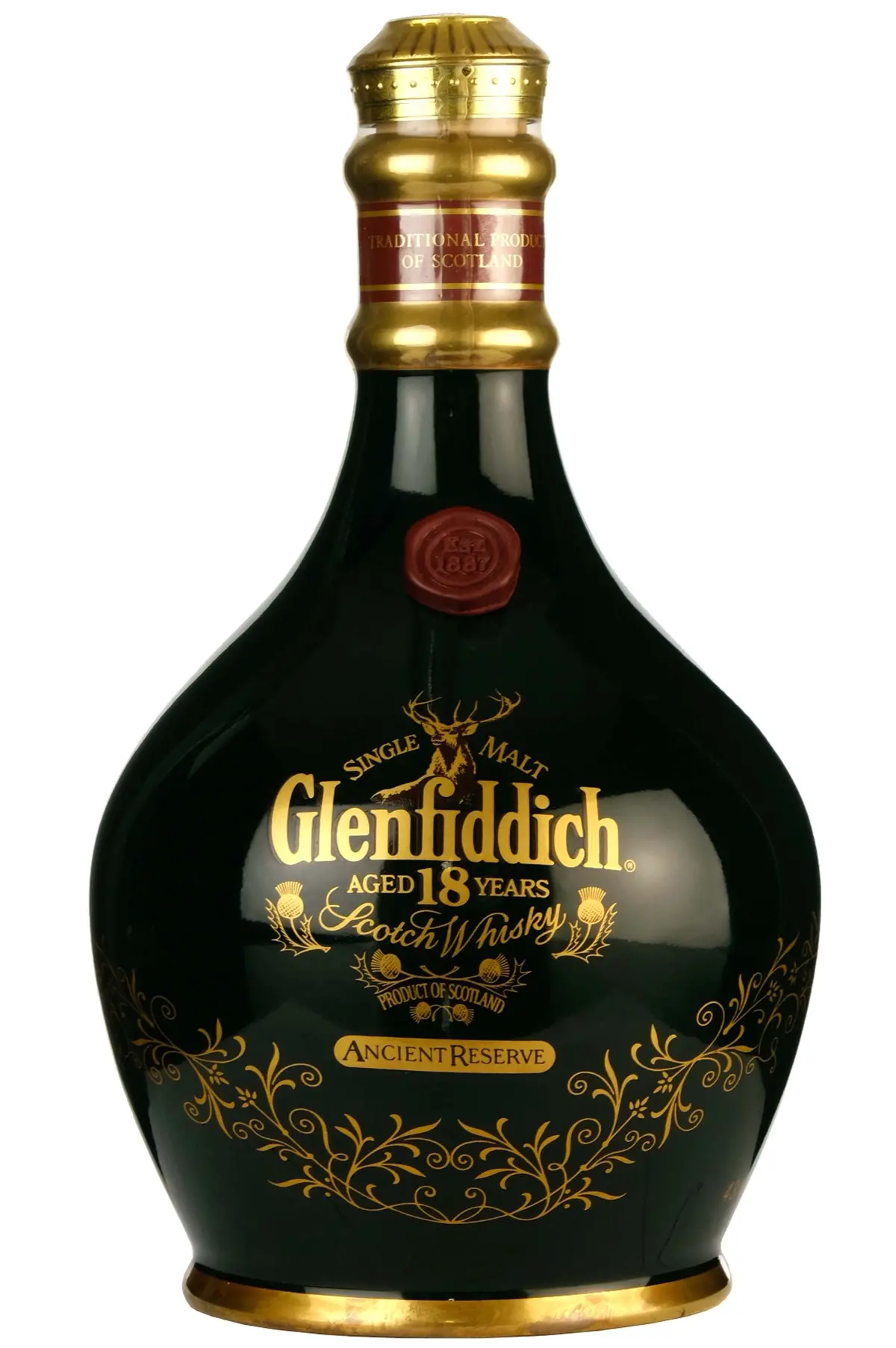 Glenfiddich 18 Year Old Ancient Reserve Green Decanter 1