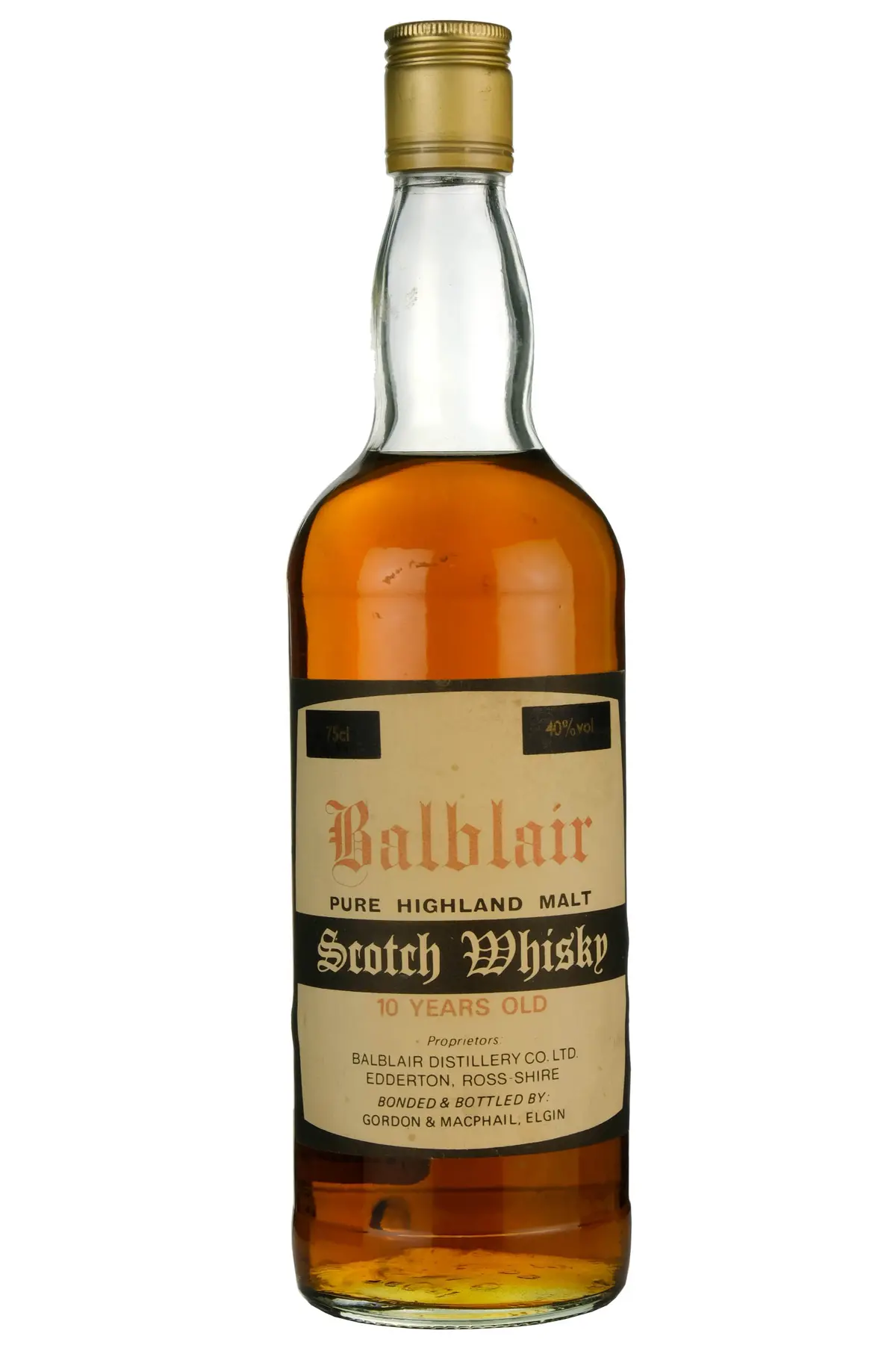 Balblair 10 Year Old Gordon & Macphail 1980S 1