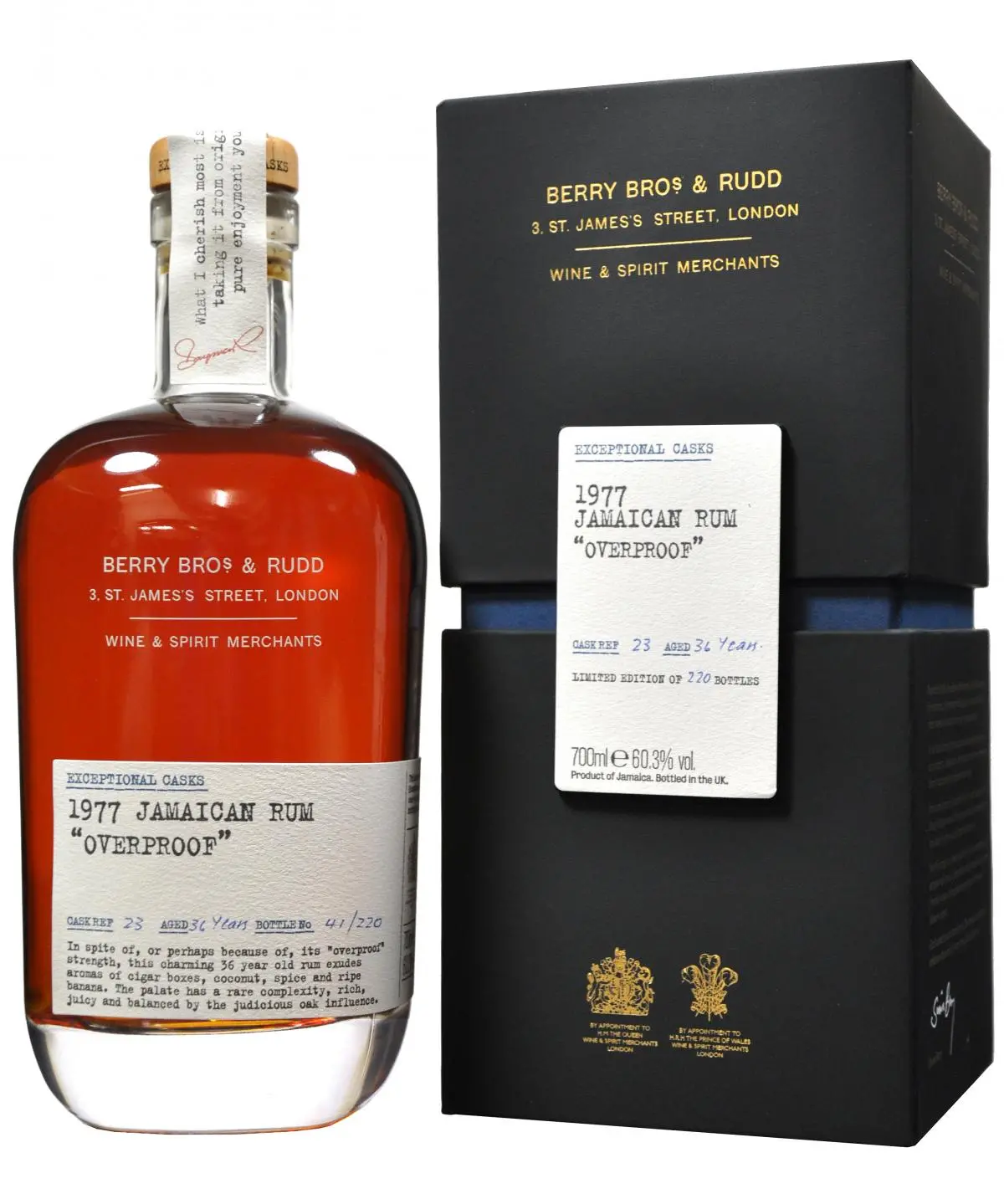 Jamaican Rum 1977 | 36 Year Old | Exceptional Casks | Berry Bros & Rudd 1