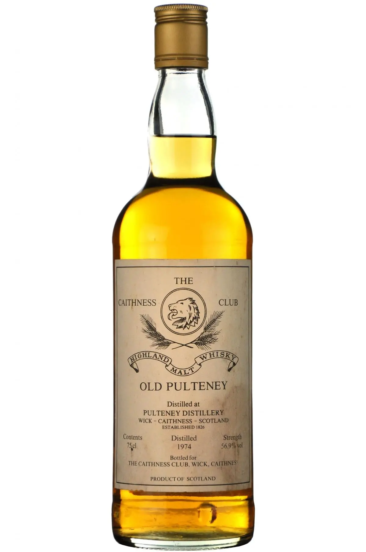 Old Pulteney 1974 | The Caithness Club 1980S 1
