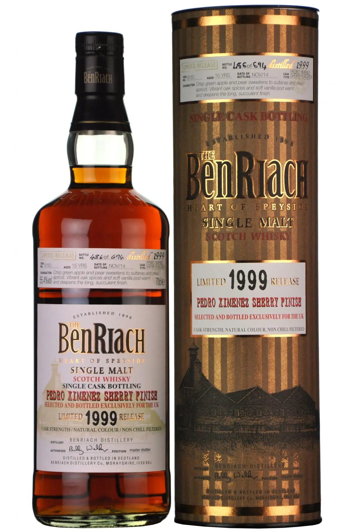 Benriach 1999-2014 | 15 Year Old | Single Cask 9150 | Uk Exclusive 1