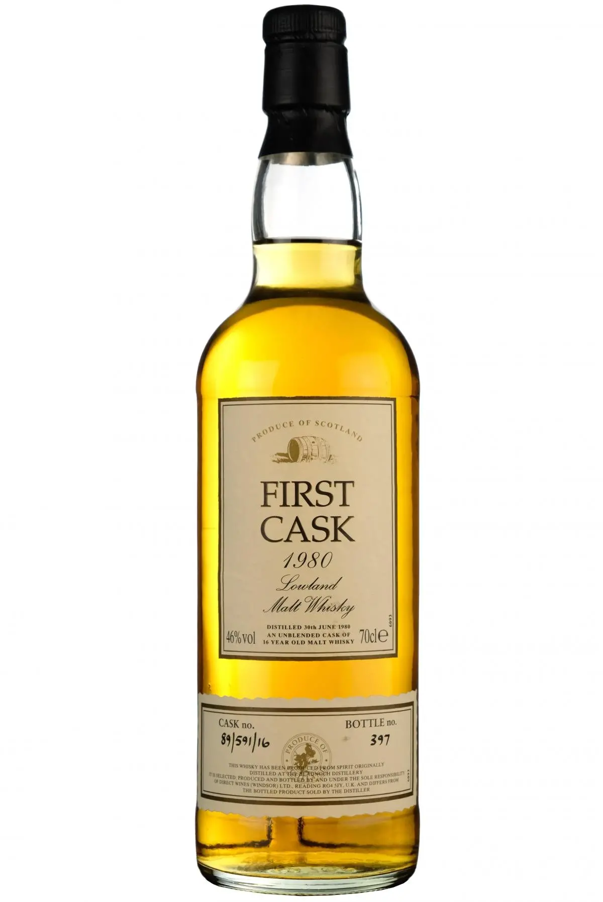 Bladnoch 1980-1997 | 16 Year Old First Cask 89/591/16 1