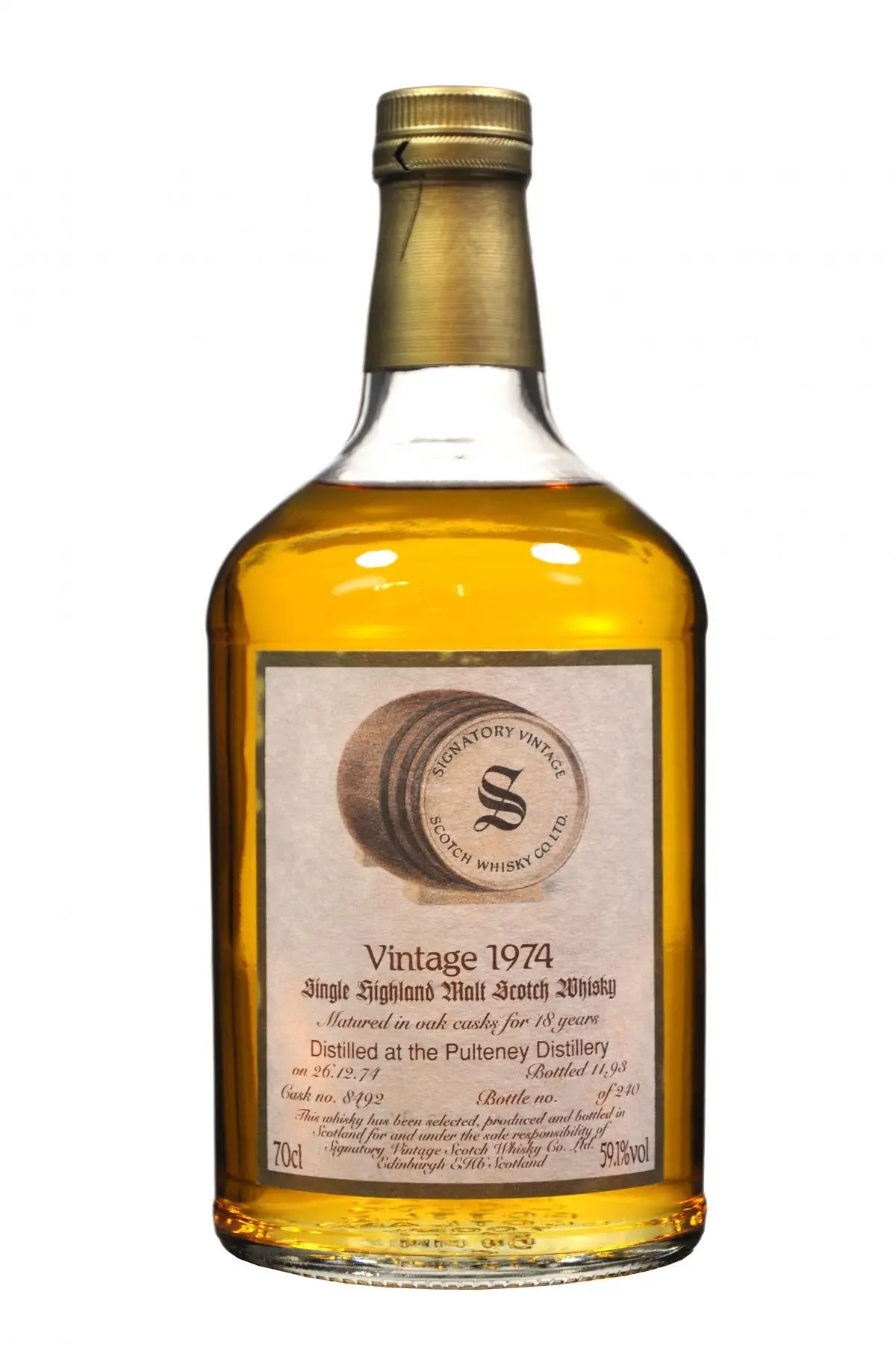 Pulteney 1974-1993 | 18 Year Old | Signatory Vintage Cask 8492 1