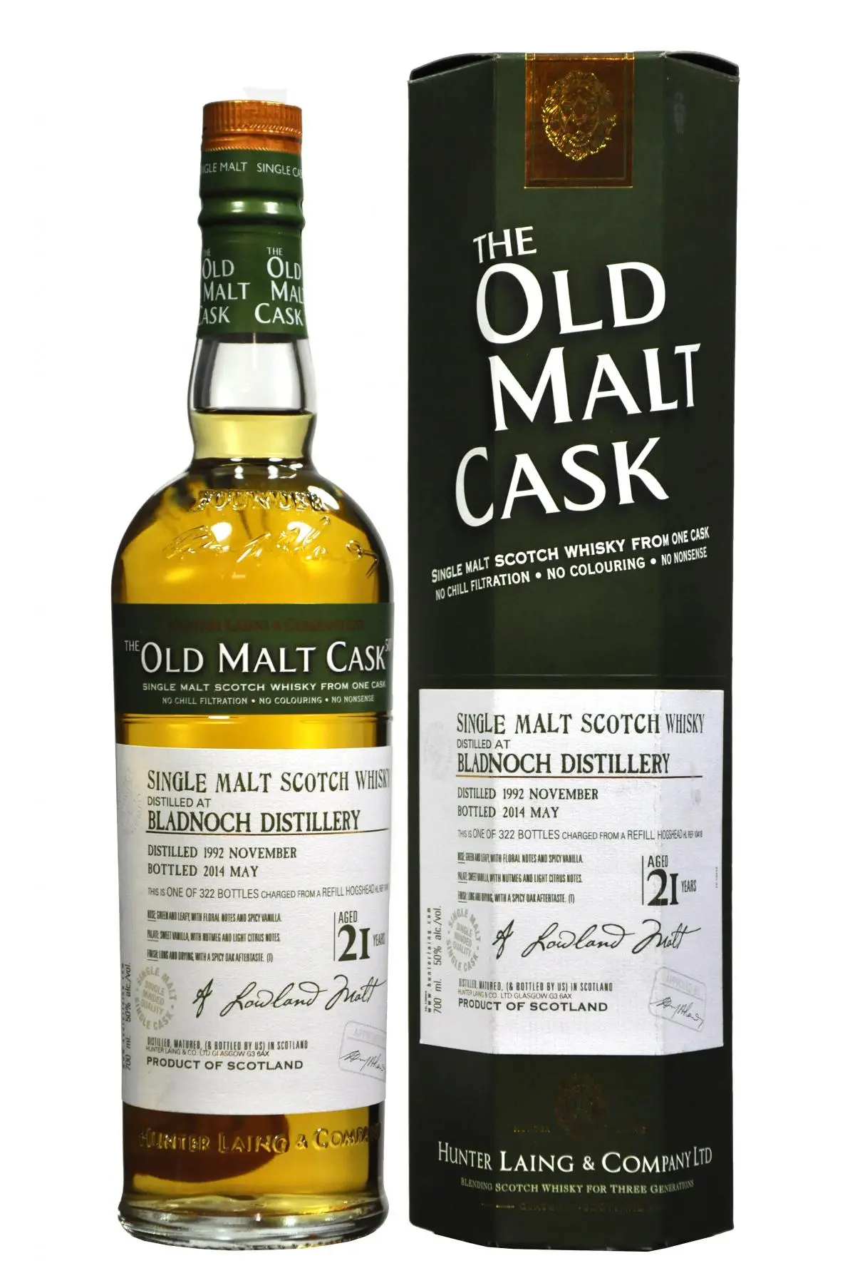 Bladnoch 1992-2014 | 21 Year Old | Old Malt Cask 10418 1
