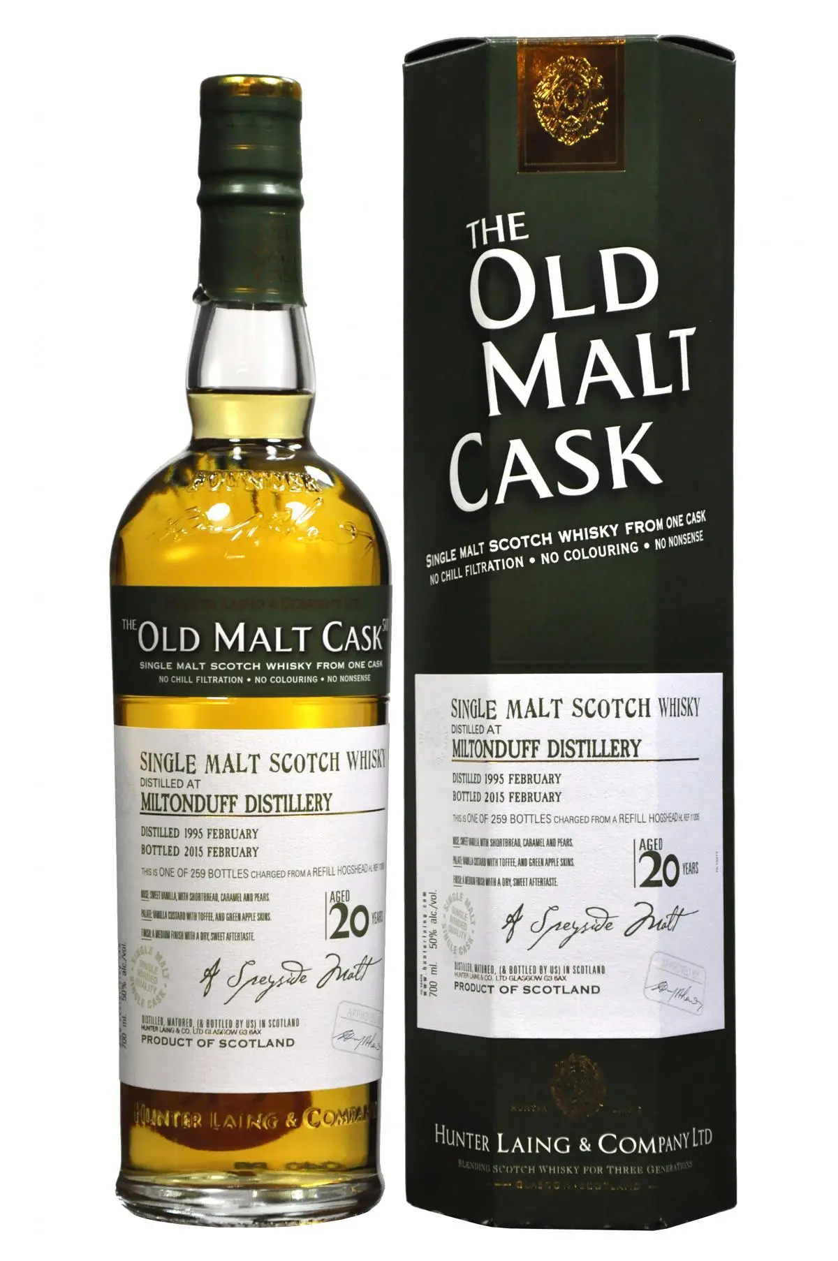 Miltonduff 1995-2015 | 20 Year Old | Old Malt Cask 11205 1
