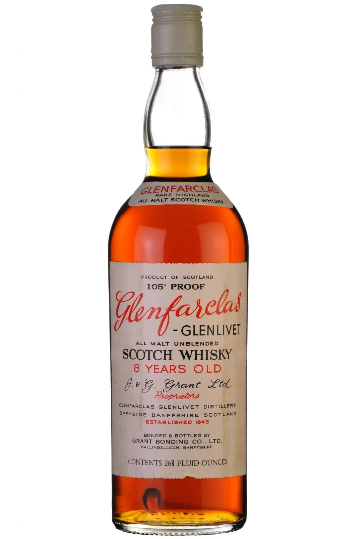Glenfarclas 8 Year Old 105 Proof 1970S 1