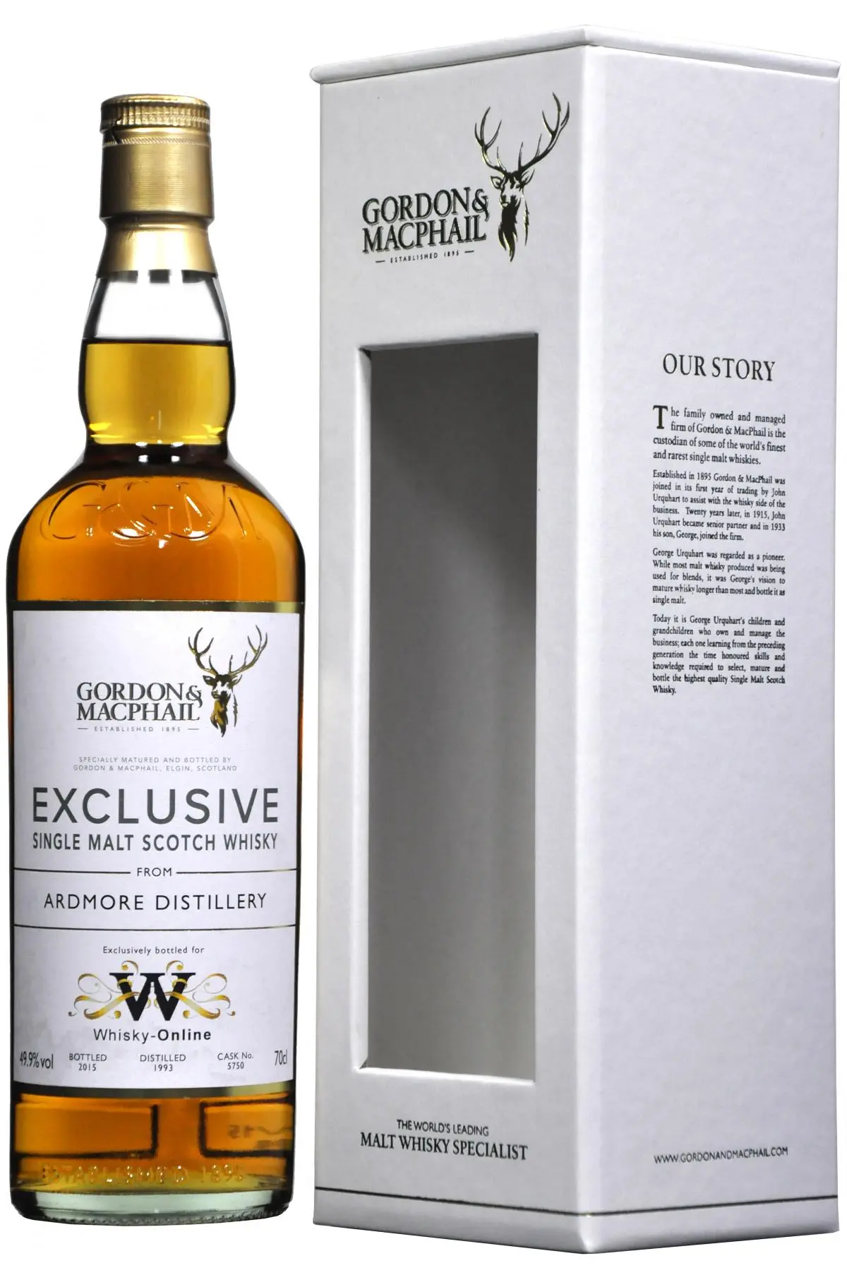 Ardmore 1993-2015 | 22 Year Old Gordon & Macphail Single Cask 5750 Whisky-Online Exclusive 1