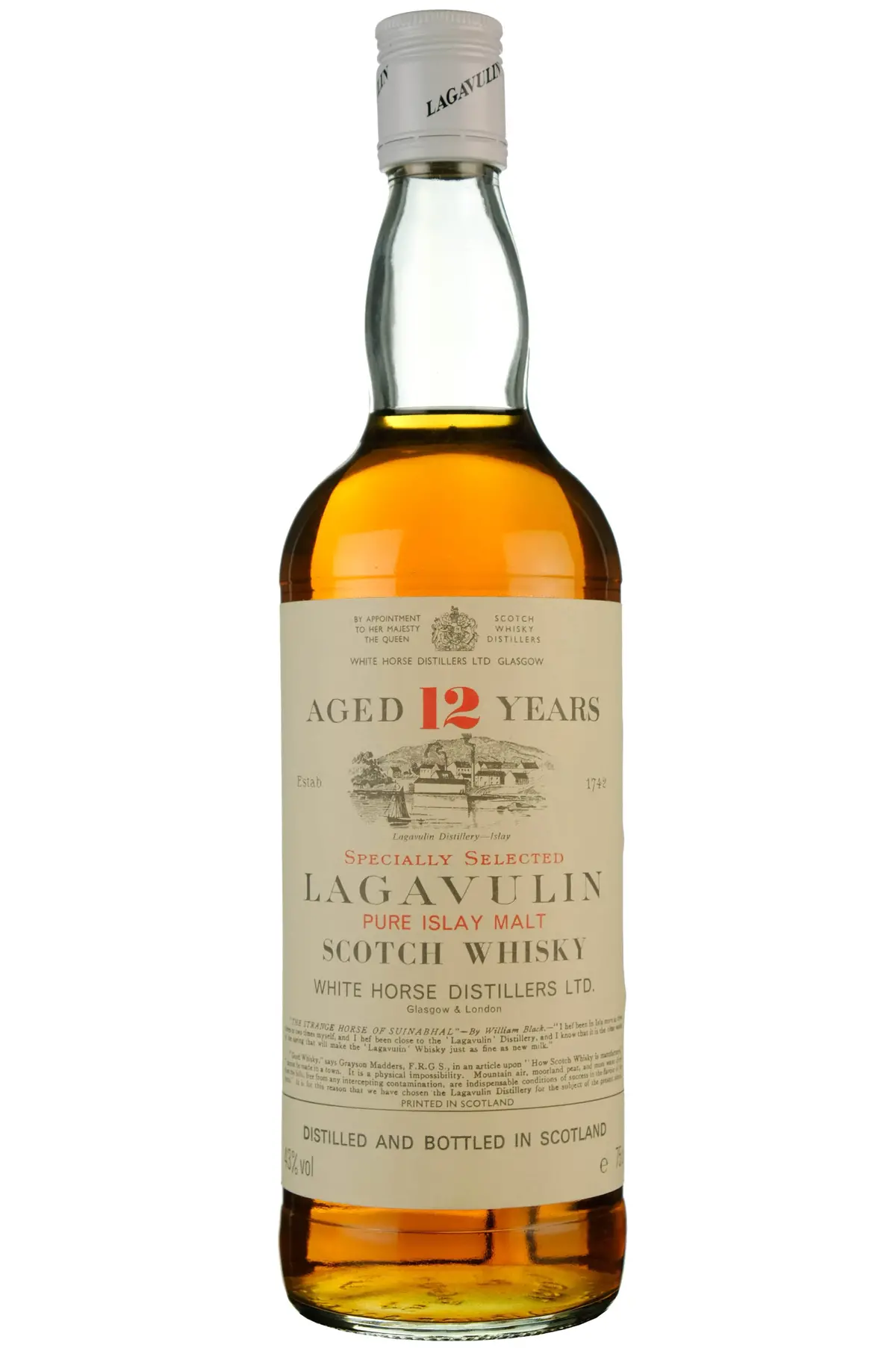 Lagavulin 12 Year Old White Horse Distillers Early 1980S 1