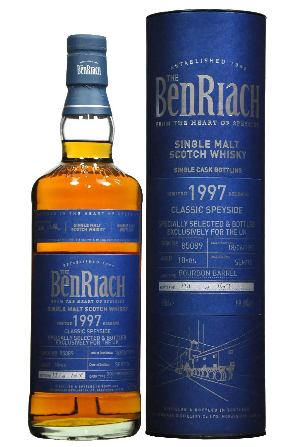 Benriach 1997-2015 | 18 Year Old | Single Cask 85089 | Uk Exclusive 1