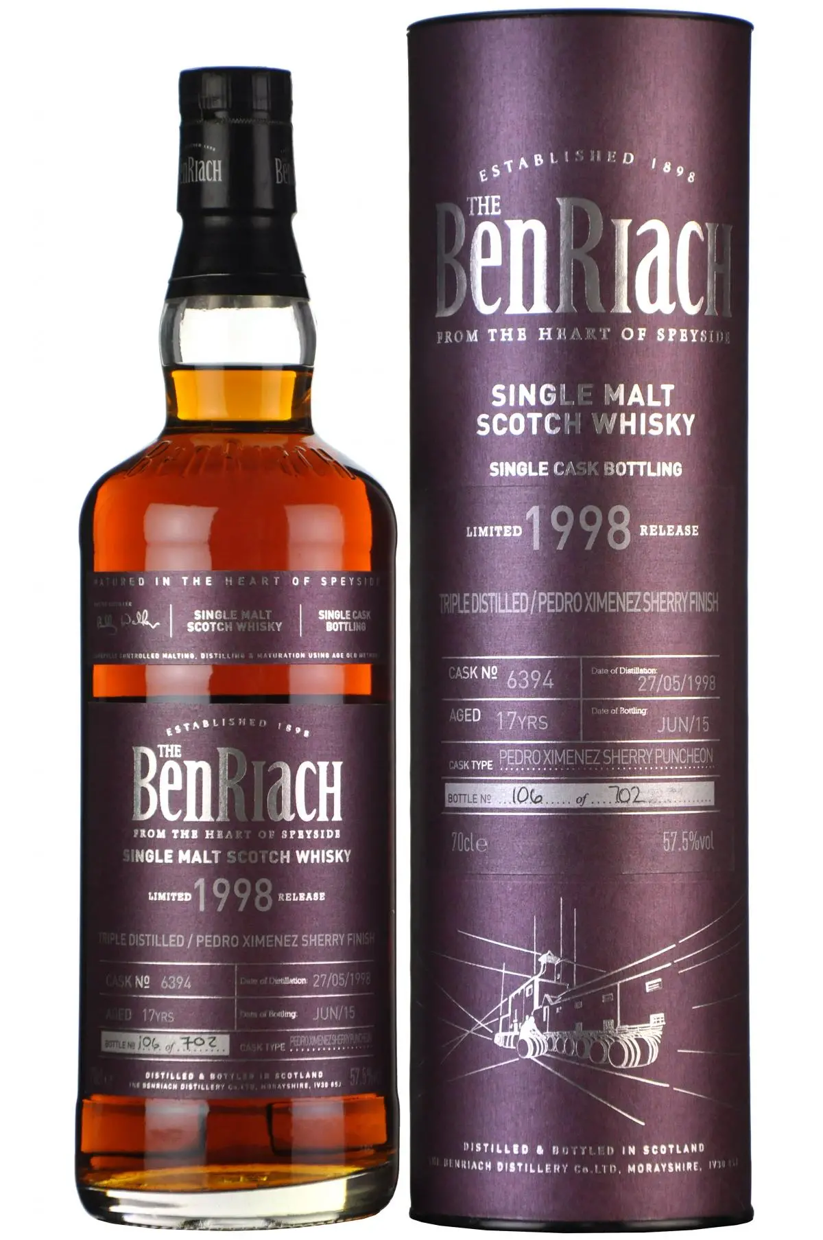 Benriach 1998-2015 | 17 Year Old | Single Cask 6394 | Batch 12 1