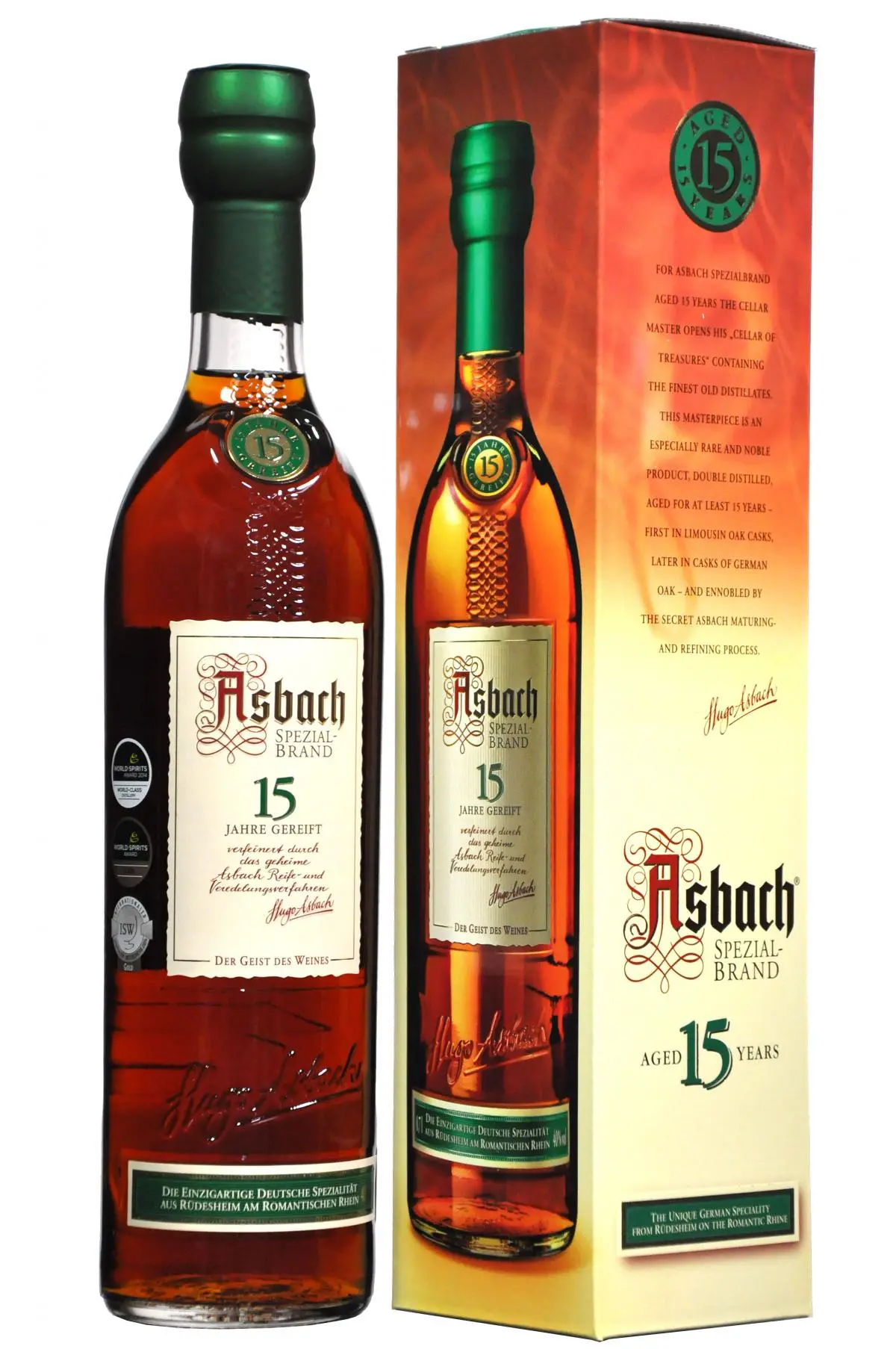 Asbach 15 Year Old Spezialbrand German Brandy 1