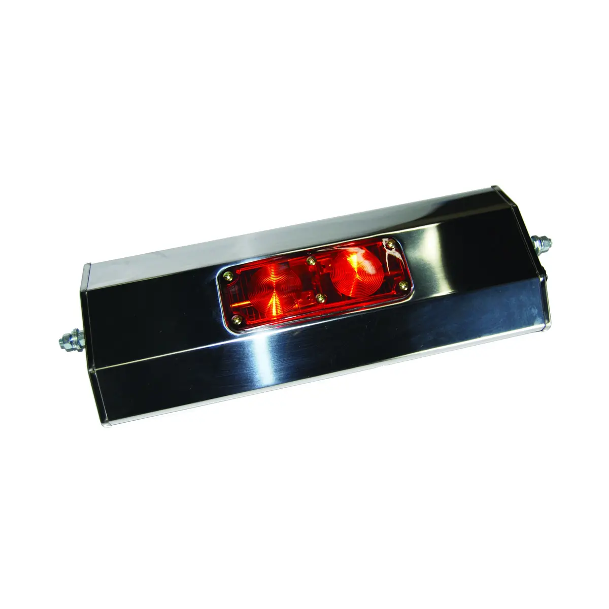 Fortpro 6 1/2" X 16" Stainless Steel West Coast Heated Mirror With Clearance Light | F245674 2