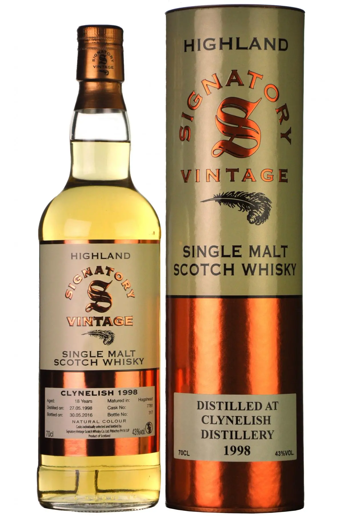 Clynelish 1998-2016 | 18 Year Old Signatory Vintage Single Cask 7781 1
