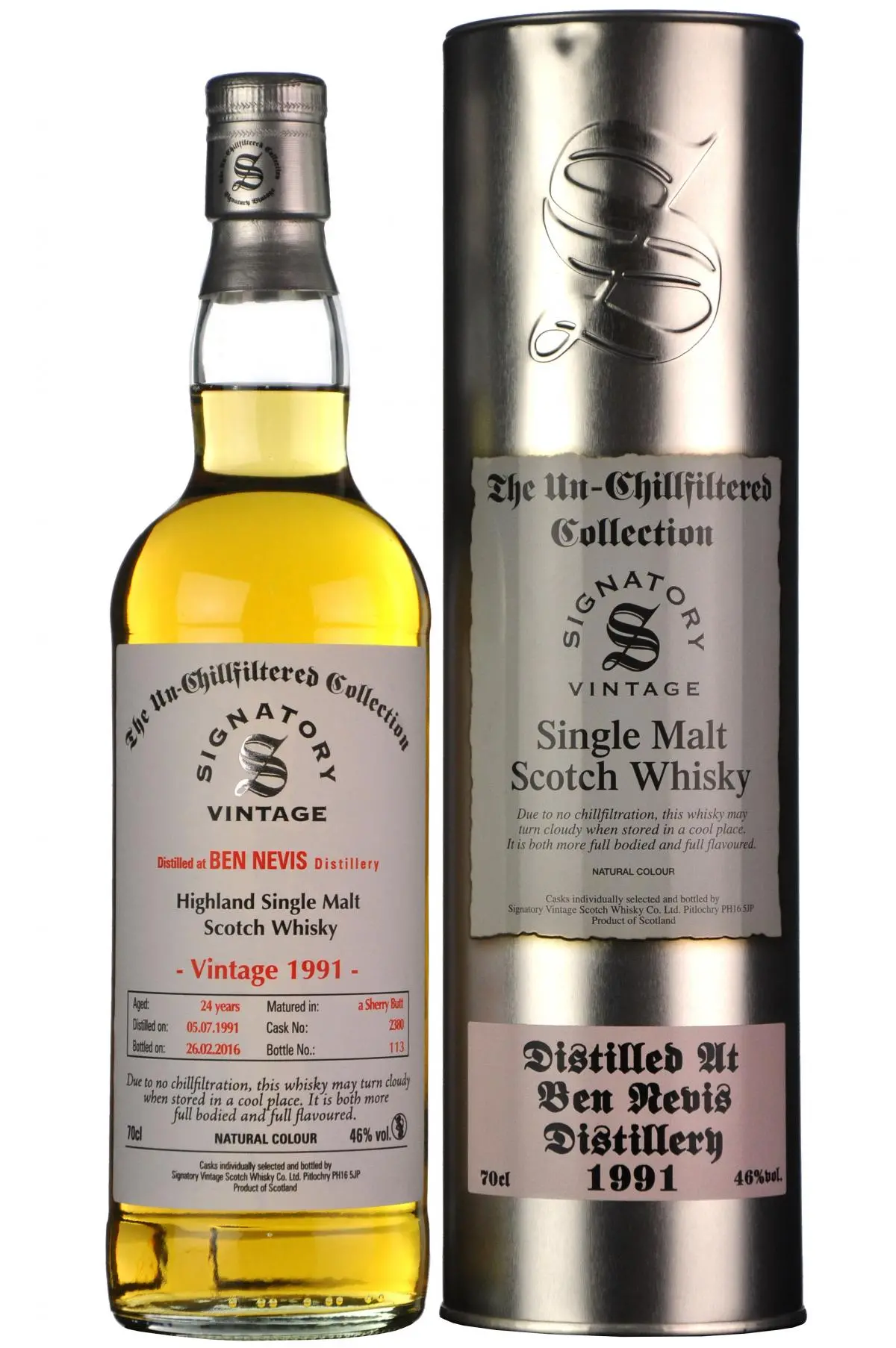 Ben Nevis 1991-2016 | 24 Year Old | Signatory Vintage 1