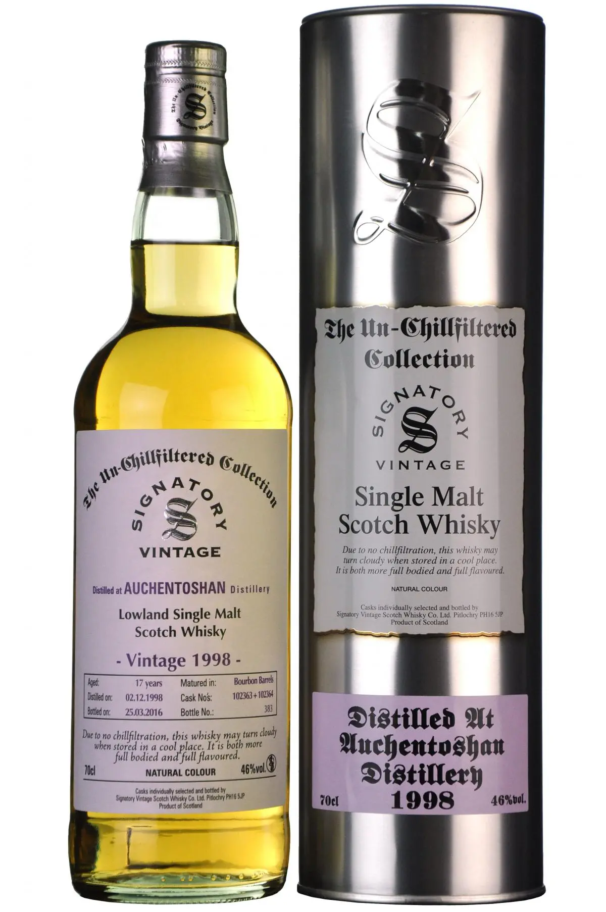 Auchentoshan 1998-2016 | 17 Year Old Signatory Vintage 1