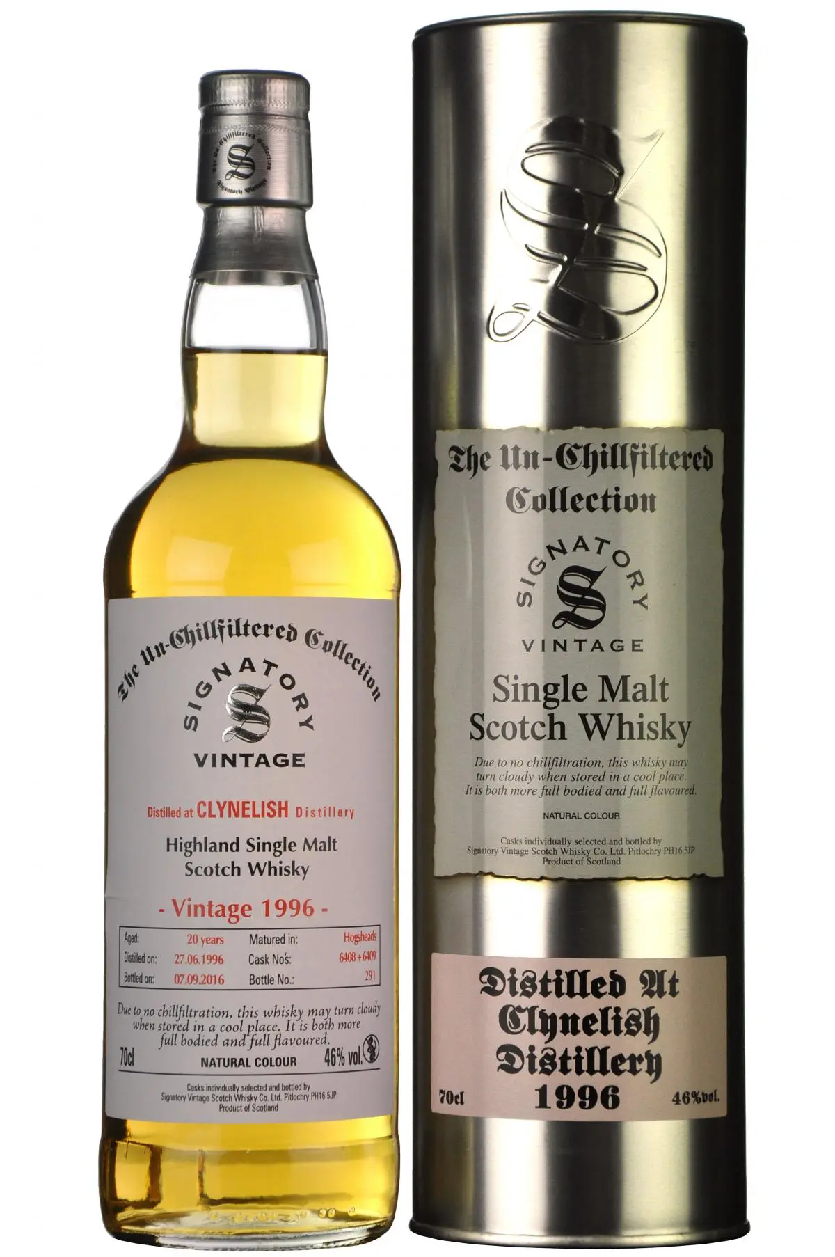 Clynelish 1996-2016 | 20 Year Old | Signatory Vintage Casks 6408 + 6409 1