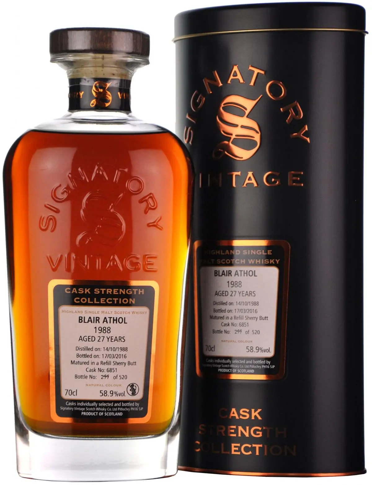 Blair Athol 1988-2016 | 27 Year Old | Signatory Vintage 1