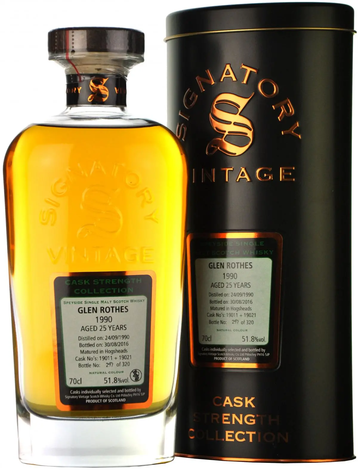 Glenrothes 1990-2016 | 25 Year Old | Signatory Vintage 1