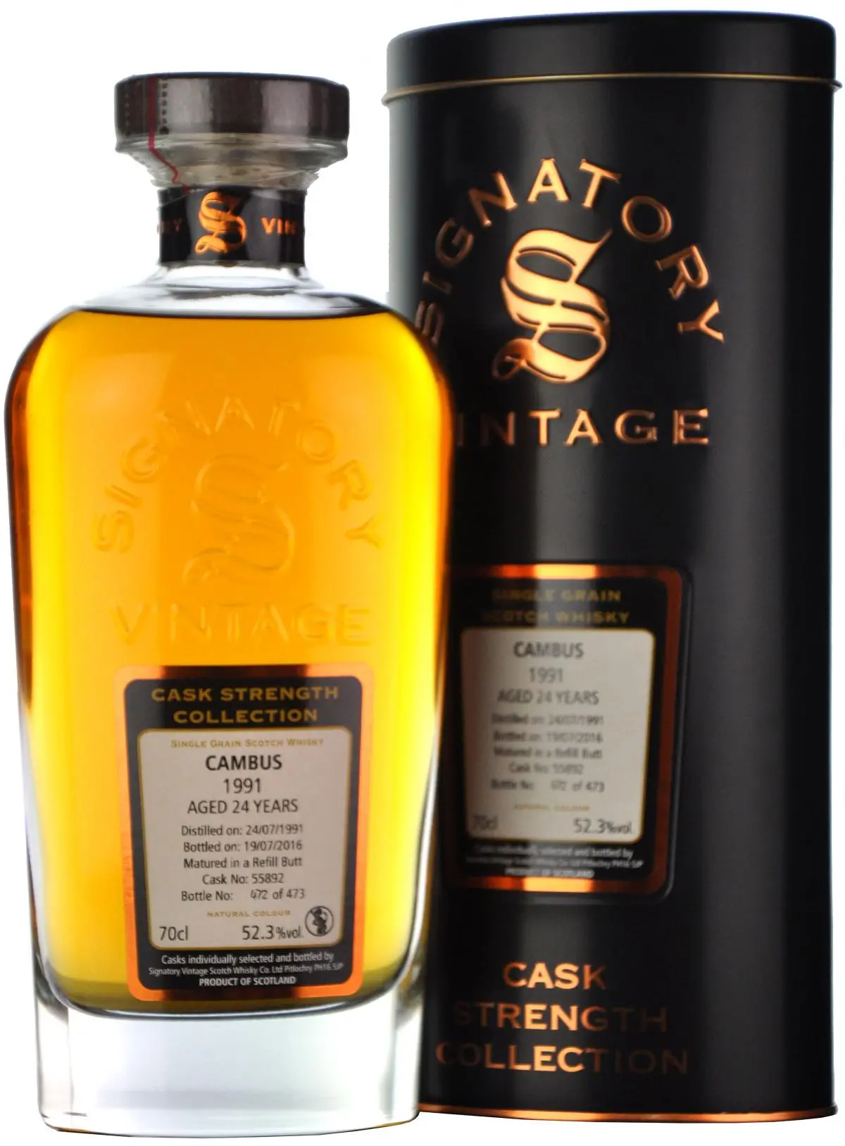 Cambus 1991-2016 | 24 Year Old | Signatory Vintage 1