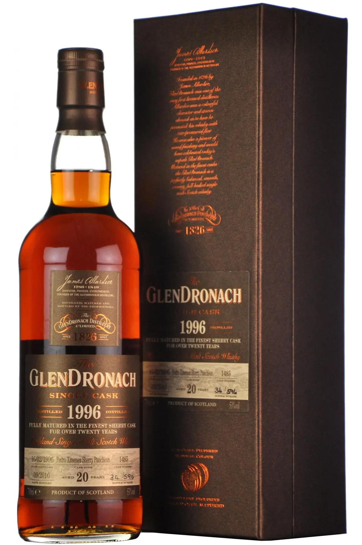 Glendronach 1996-2016 | 20 Year Old | Single Cask 1485 | Batch 14 1