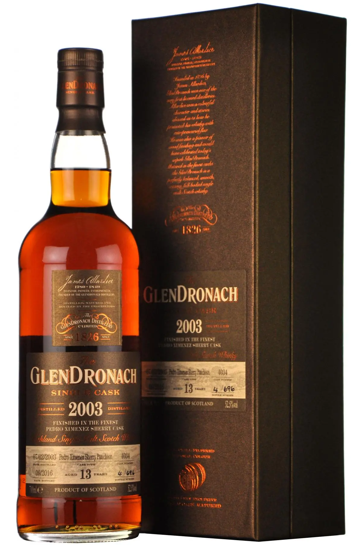 Glendronach 2003-2016 | 13 Year Old | Single Cask 4034 | Batch 14 1
