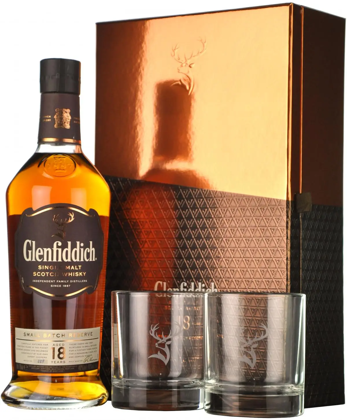 Glenfiddich 18 Year Old Glass Pack 1