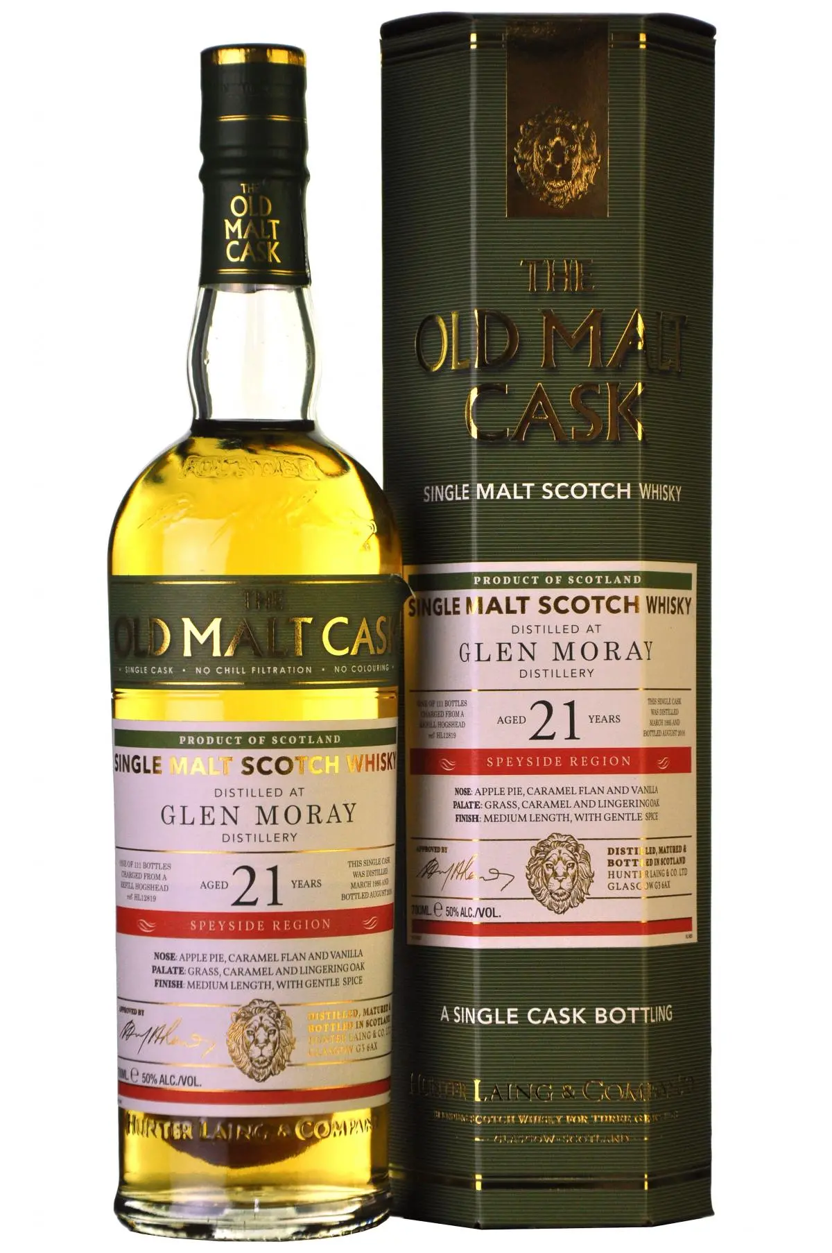 Glen Moray 1995-2016 | 21 Year Old | Old Malt Cask 12819 1