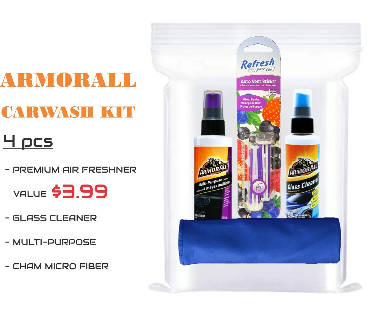Aa Car Wash 4 Pc Kit (Aa/M, G/S. Cham, A/F) 1