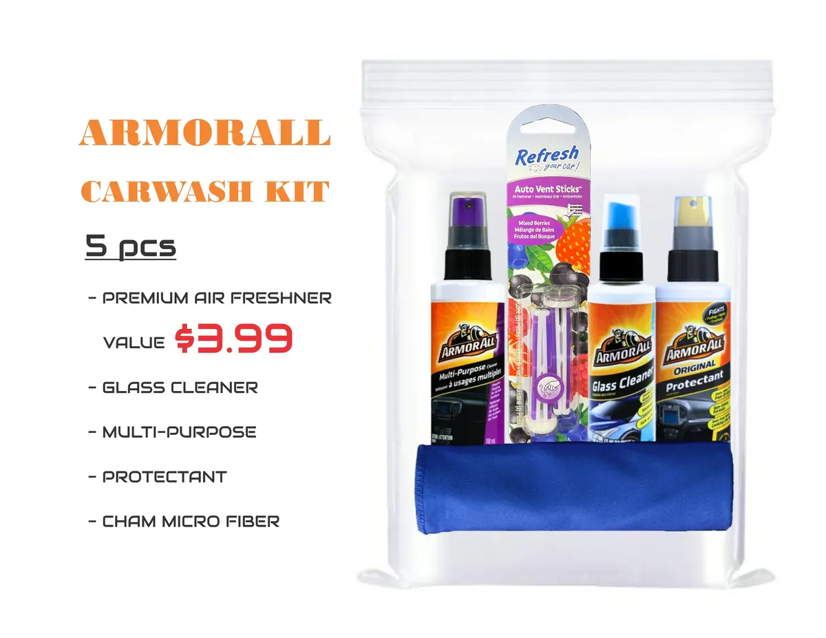 Aa Car Wash 5 Pc Kit (Aa Mp, Gls, Prot, Cham, A/F) 1