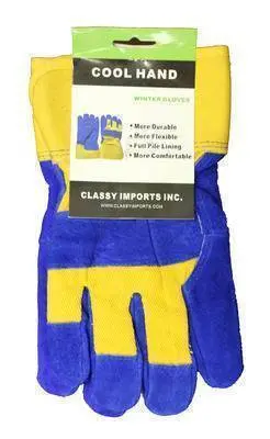 Glvs Pile Lined Split Grain Leather Sz 11 (05077) (12) (72) 1