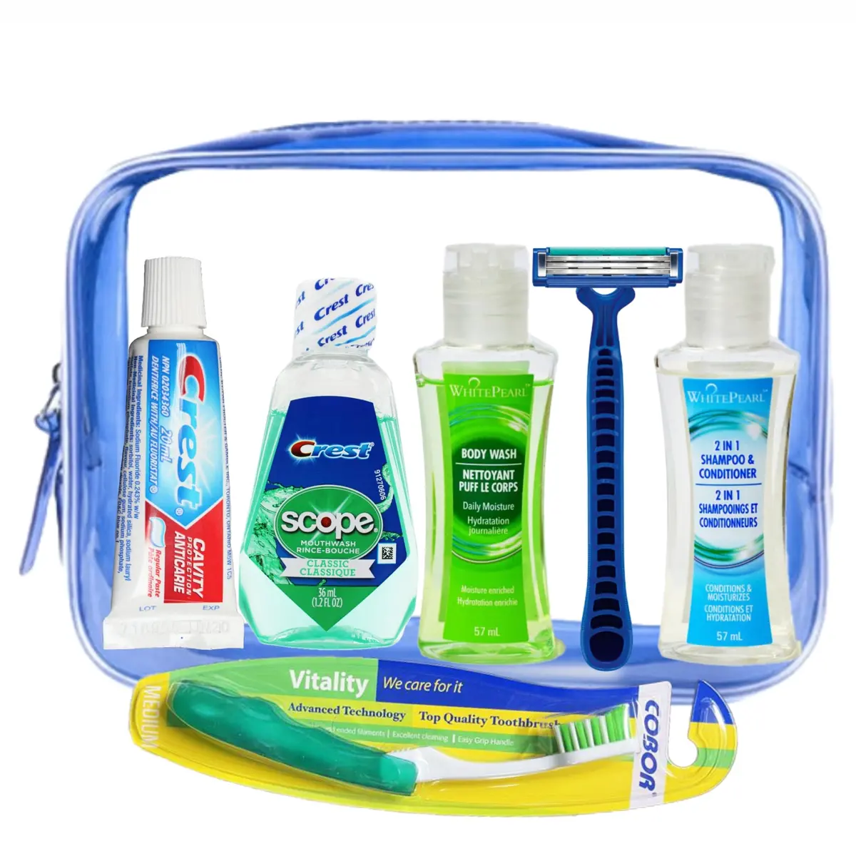 Hyg Kit Men's Med 6 Pc 1