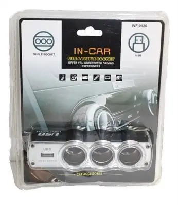 Acc Classy Usb Triple Socket Car Charger (Wf-0120) 1