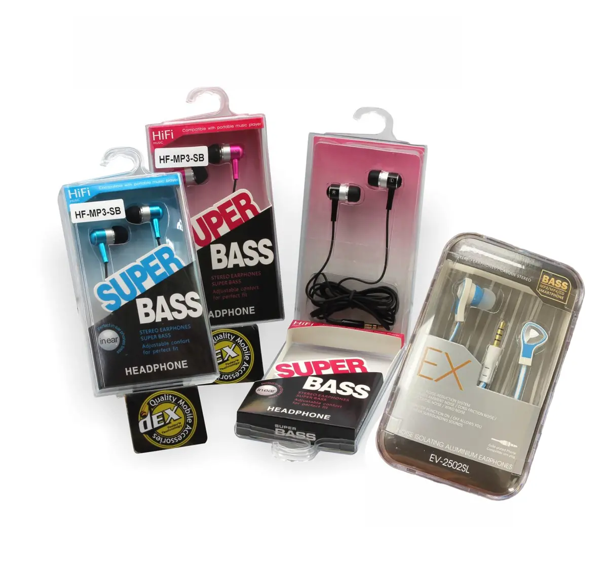 Acc Headphones Super Bass Asst Colors (Ev-2502Sl) 1