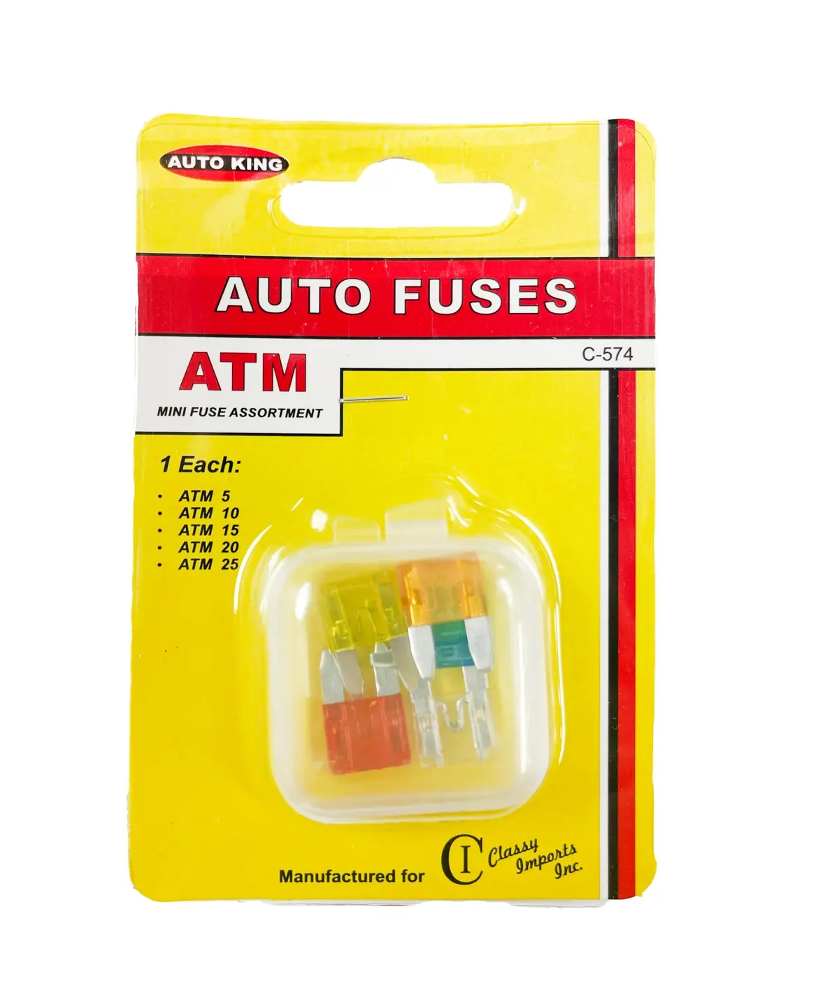 Classy Ak C-574 Atm-5,15,20,25 Mini Fuses Asst 1