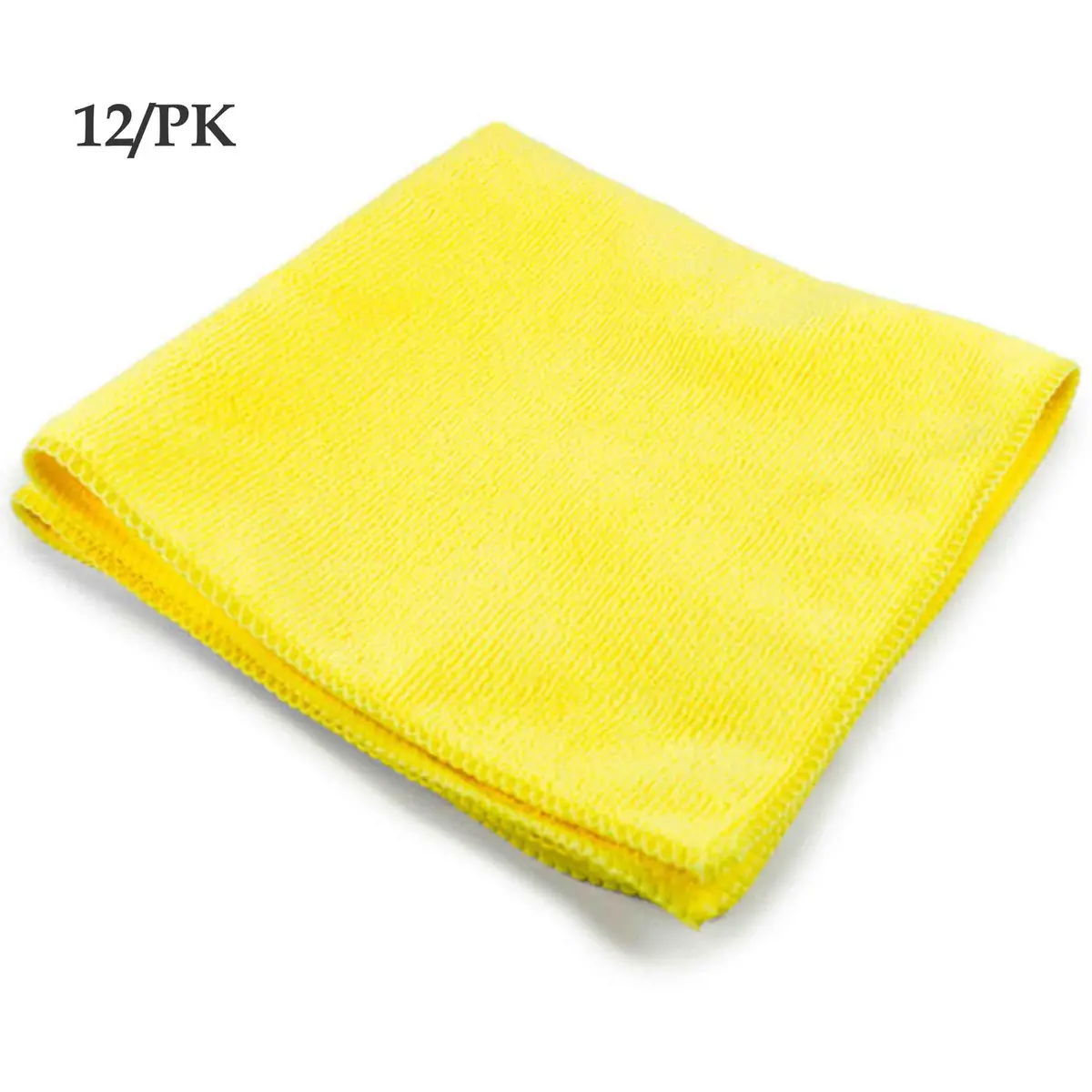 Cham Micro Fibre Cloth 16" X 16" Yellow 12/Pk 1
