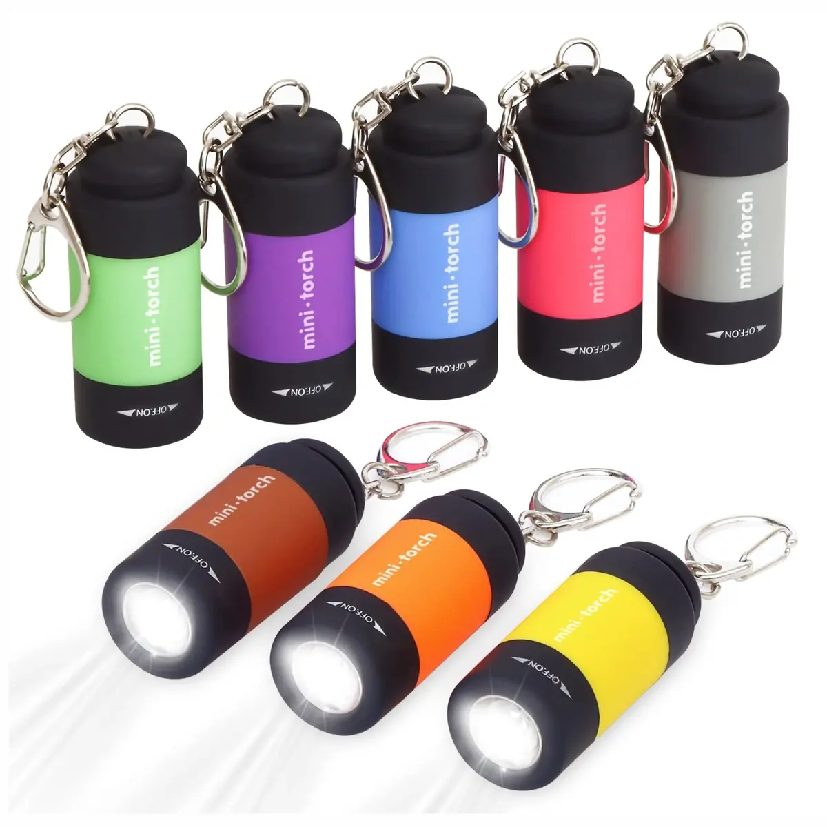Flt Mini Keychain Light Usb Rechargeble Asst. Color - New 1