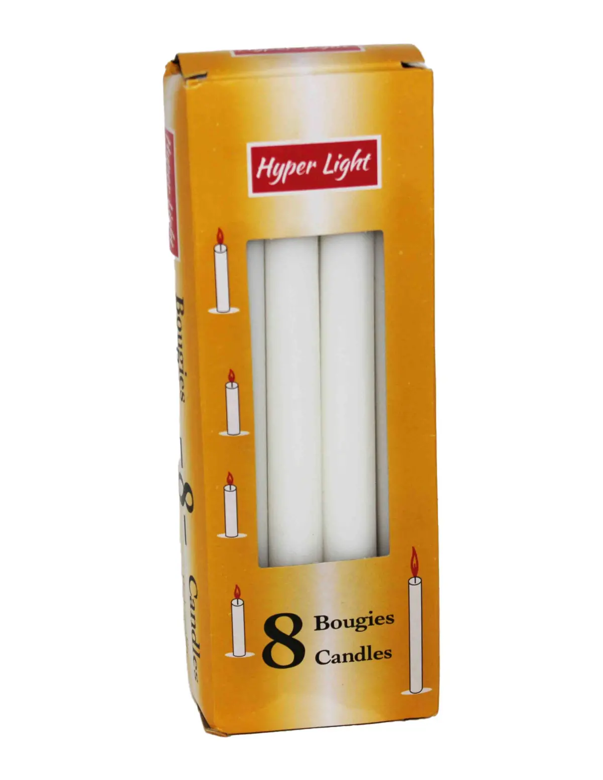 Camp Hyper Light Candle 1.5Cm X 18.5Cm (8Pcs/Box) 1