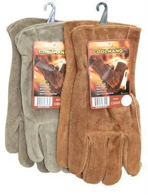 Glvs Cowhide Split Leather Med-Lght Brown Medium (Cis005) 1