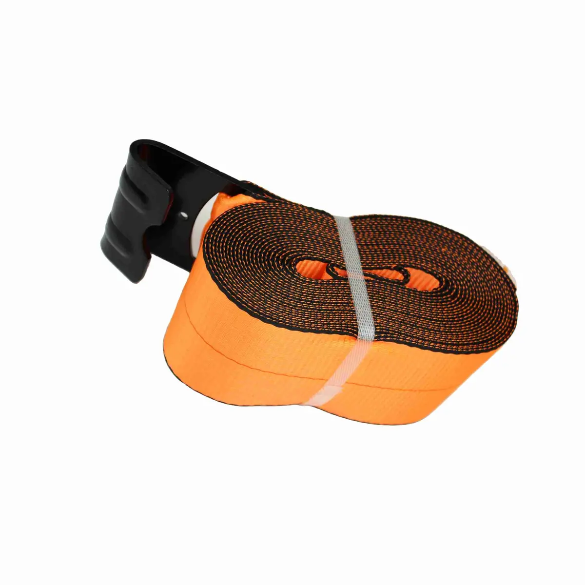 Ak Winch Strap 4" X 30' W/ Flat Hook Black (423021) 1