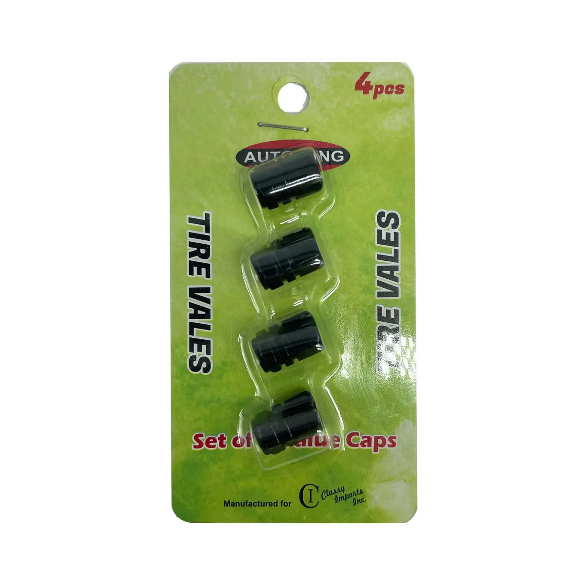 Ak Tire Valve Caps  Black 4Pcs. 1